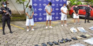 Realizan decomiso de 63 kilogramos de cocaína con un valor aproximado de $1,583,820.00