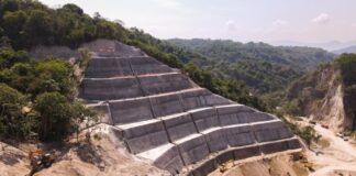 Obras de protección en el cauce del río Chagüite presenta un 95% de avance