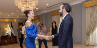 Actual Miss Universo se reúne con Nayib Bukele