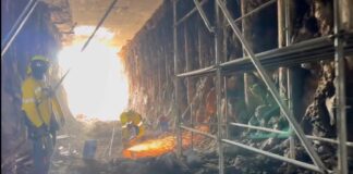 Construyen túnel en el sector del redondel UNICAES, en Santa Ana