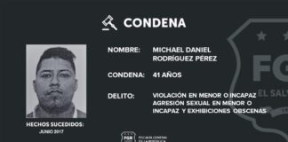 41 años de prisión para violador