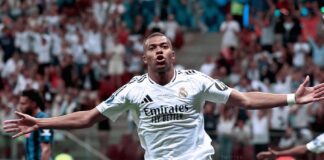 Así fue el primer gol de Mbappe en el Real Madrid