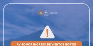 Fin de semana con ráfagas de viento de hasta 70 kilómetros por hora