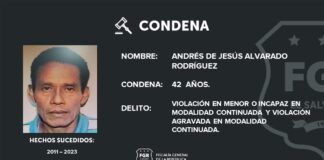 Condenan a violadores de menor a 42 años de cárcel