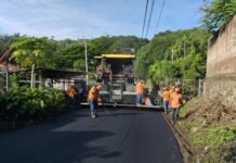 MOP pavimenta calles del territorio salvadoreño