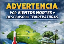 Protección Civil emite advertencia por descenso de temperaturas y vientos nortes a nivel nacional