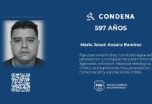 Pandilleros del Barrio 18 reciben condenas de hasta 590 años de prisión