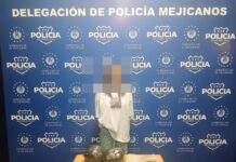 Capturan mujer que presuntamente portaba droga en la colonia Santa Rita 1, Ayutuxtepeque