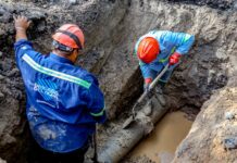ANDA repara fuga de agua potable en residencial Altavista, Ilopango