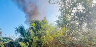 Sofocan incendio en vivienda de colonia 15 de Septiembre, San Miguel