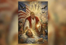 Trump elimina la imagen que publicó representado como Jesús tras críticas por blasfemia
