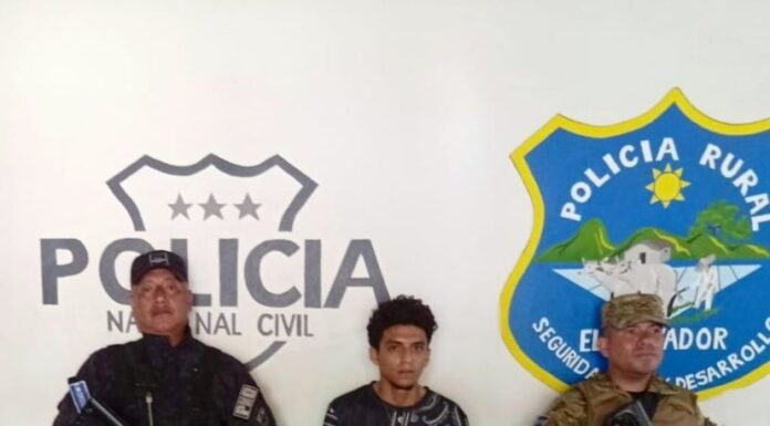 Capturan por tercera vez a presunto pandillero de la MS-13 en Ciudad Arce