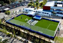 Inauguran en Ilopango la primera cancha del programa FIFA Arena en El Salvador