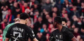 PSG eliminó a Liverpool tras ganarle 2-0 en Anfield y es semifinalista