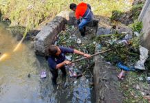 Ejecutan labores de limpieza en quebrada Tinetti para prevenir inundaciones