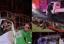 Conductor resulta lesionado tras fuerte accidente en la 49 Avenida Norte
