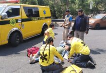 Choque entre motocicletas deja a dos mujeres lesionadas en San Salvador