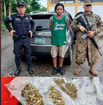 Capturan a joven con droga durante operativo en La Paz Centro