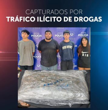 Capturan a cuatro personas con droga durante control vehicular en Colón