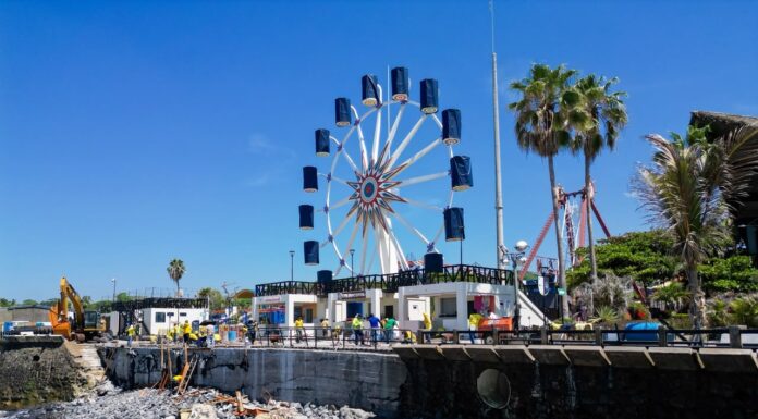 Avanzan trabajos de reconstrucción y mejoramiento de muro frente a Sunset Park