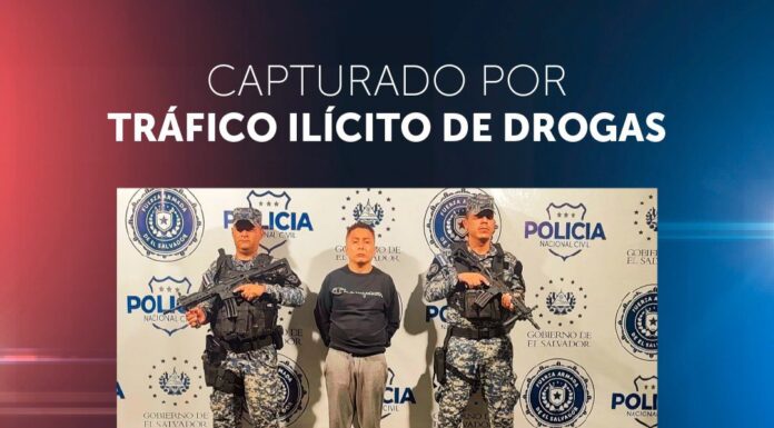 Capturan a presunto distribuidor de droga en Ilopango