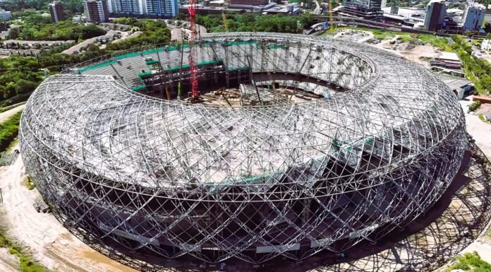 Nuevo Estadio Nacional de El Salvador registra importantes avances en su construcción