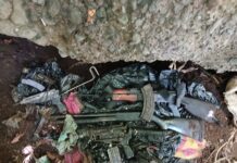 PNC encuentra armas de la MS-13 enterradas en Olocuilta