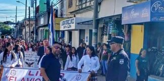 PNC brinda seguridad durante actividades estudiantiles en La Paz y Ahuachapán