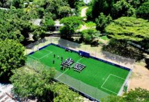 Inauguran el segundo minicampo de fútbol en El Salvador