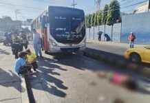 Mujer fallece tras ser atropellada por un autobús en la avenida Peralta