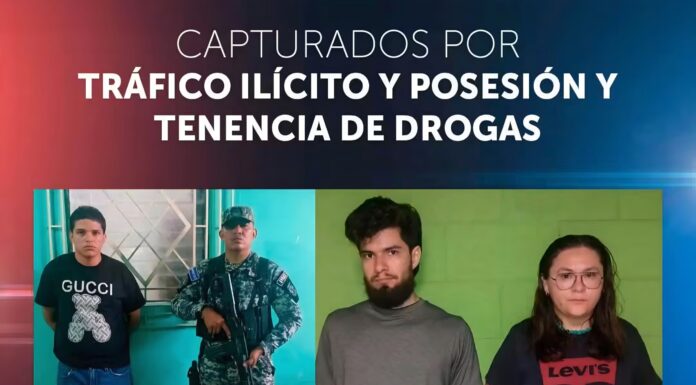 Detienen a distribuidores de droga en Chalatenango Centro