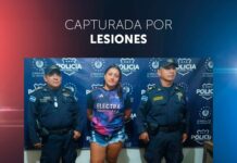 Detienen a mujer tras lesionar con un cuchillo a su compañero de vida