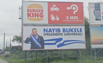 Empresario español fan de Bukele pone vallas publicitarias a favor de político salvadoreño