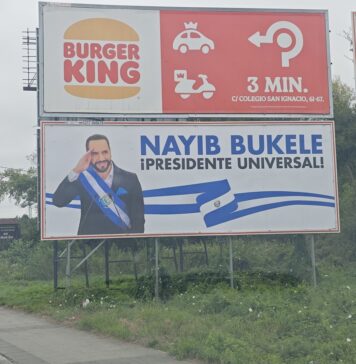 Empresario español fan de Bukele pone vallas publicitarias a favor de político salvadoreño