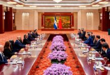 Ernesto Castro sostiene encuentro con presidente de la Asamblea Nacional de China