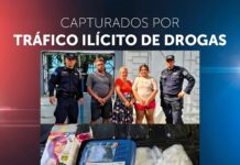 PNC detiene a varias personas que transportaban droga en un vehículo sobre la carretera Litoral