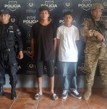 Detienen a dos pandilleros de la MS-13 en Nahuizalco, Sonsonate