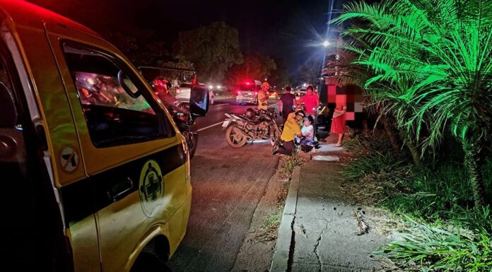 Motociclista atropella a dos personas en la Colonia San Judas, Quezaltepeque