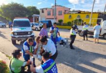Un fuerte accidente de tránsito en Calle al Volcán, Mejicanos deja a un motociclista herido y su acompañante fallecido