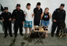 Tres capturados en Jucuapa tras incautación de droga